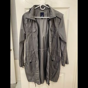 Gray Anorak Raincoat